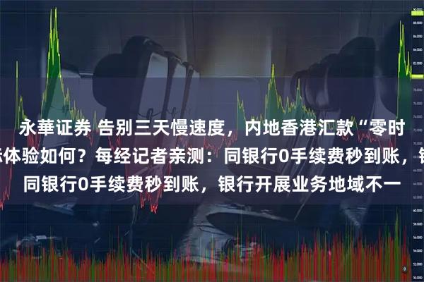 永華证券 告别三天慢速度，内地香港汇款“零时差”！跨境支付通实际体验如何？每经记者亲测：同银行0手续费秒到账，银行开展业务地域不一